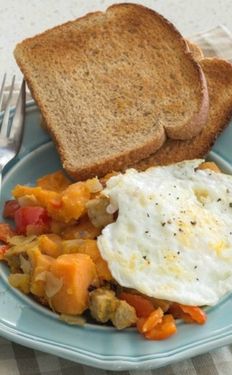 Sweet Potato Hash and Eggs