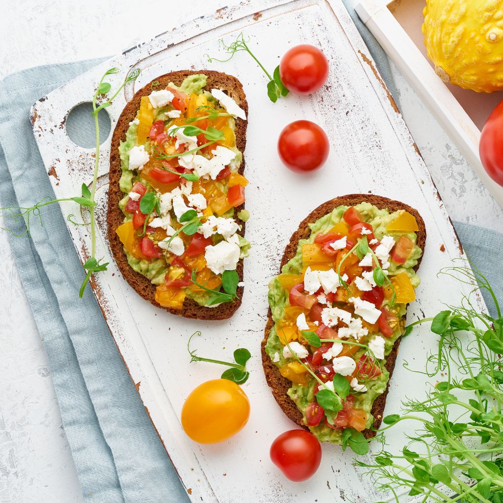 Avocado Breakfast Bruschetta SnapEd Recipes