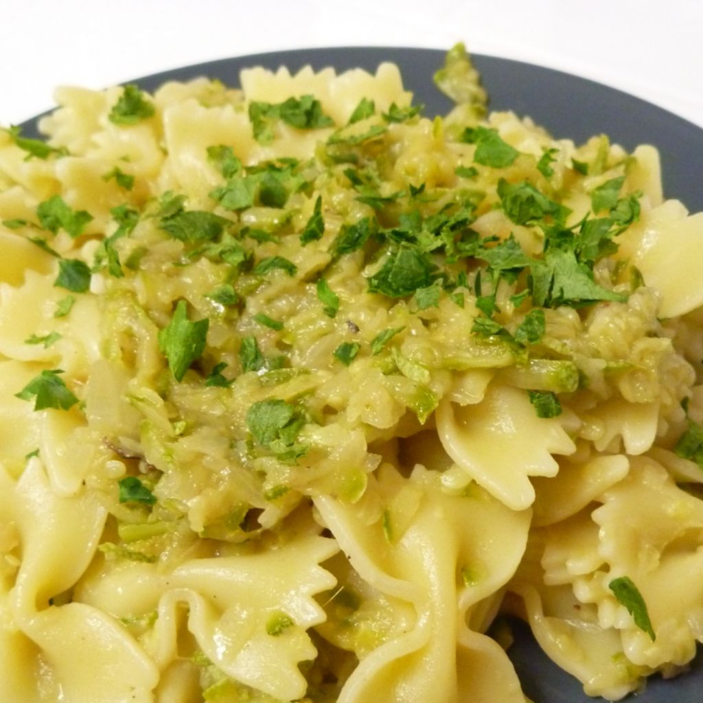 Bow Tie Pasta with Zucchini Sauce SnapEd Recipes